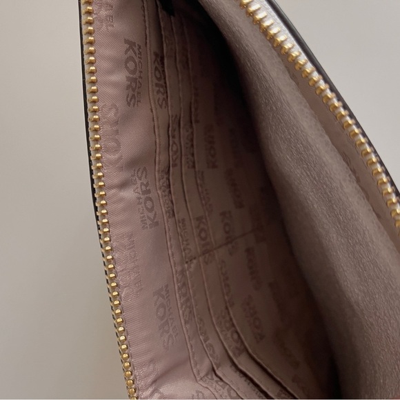 Michael Kors Gold and White Clutch - Picture 4 of 5